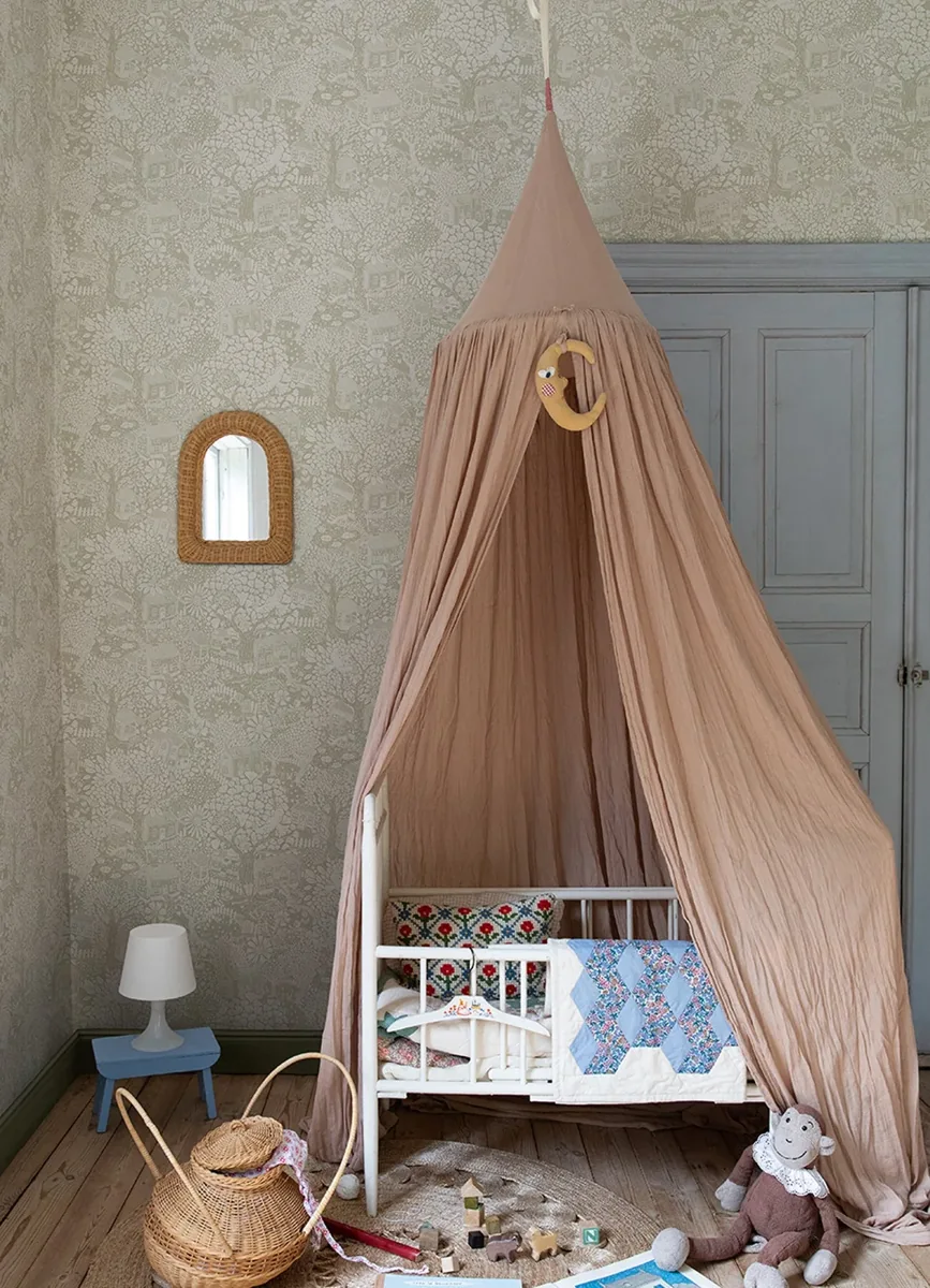 York Bygga Bo Woodland Village wallpaper styled interior