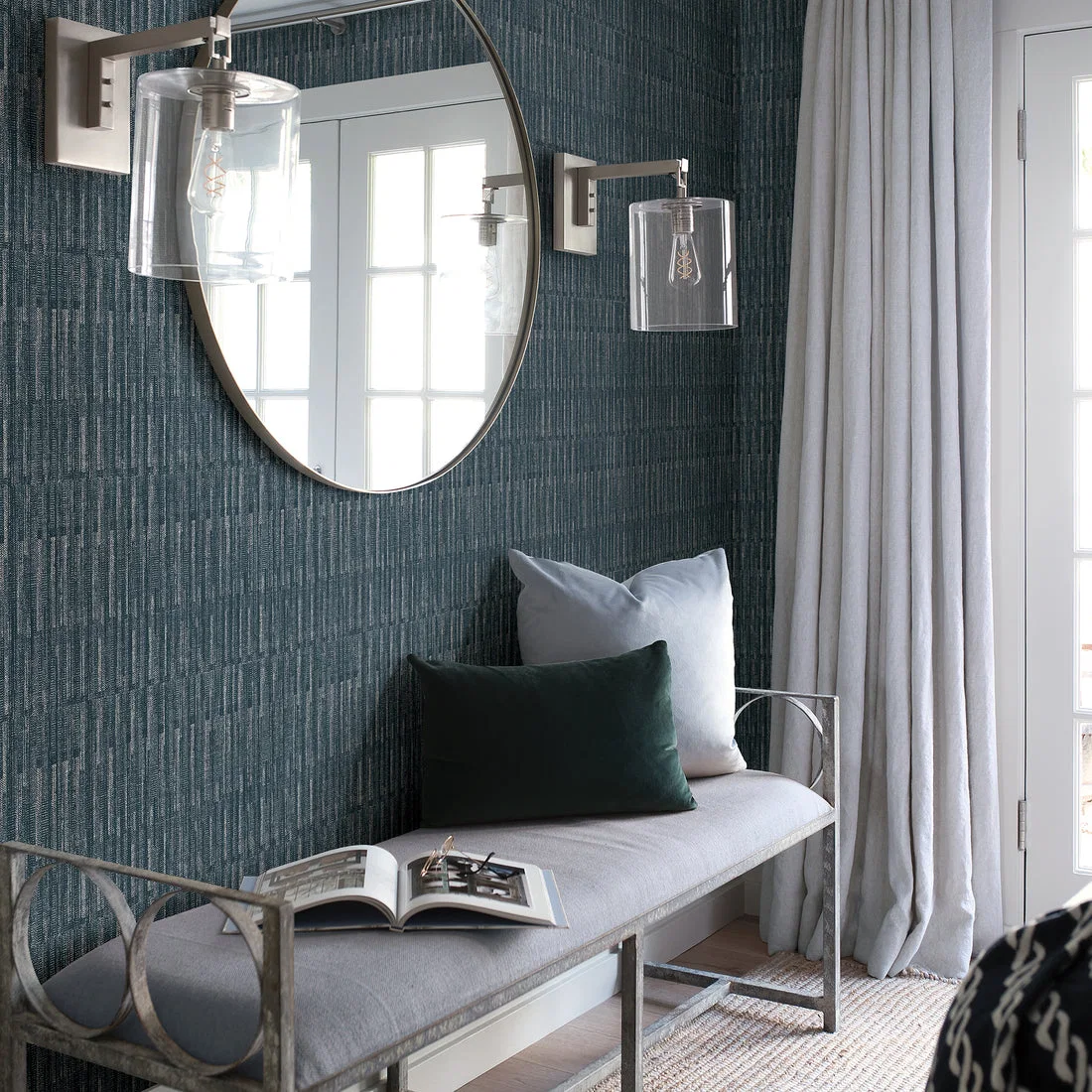York Brixton wallpaper styled interior