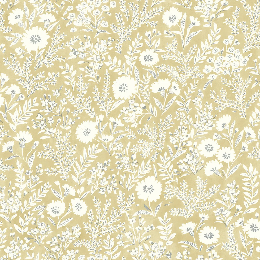 York Chesapeake Agathon Floral wallpaper pattern detail