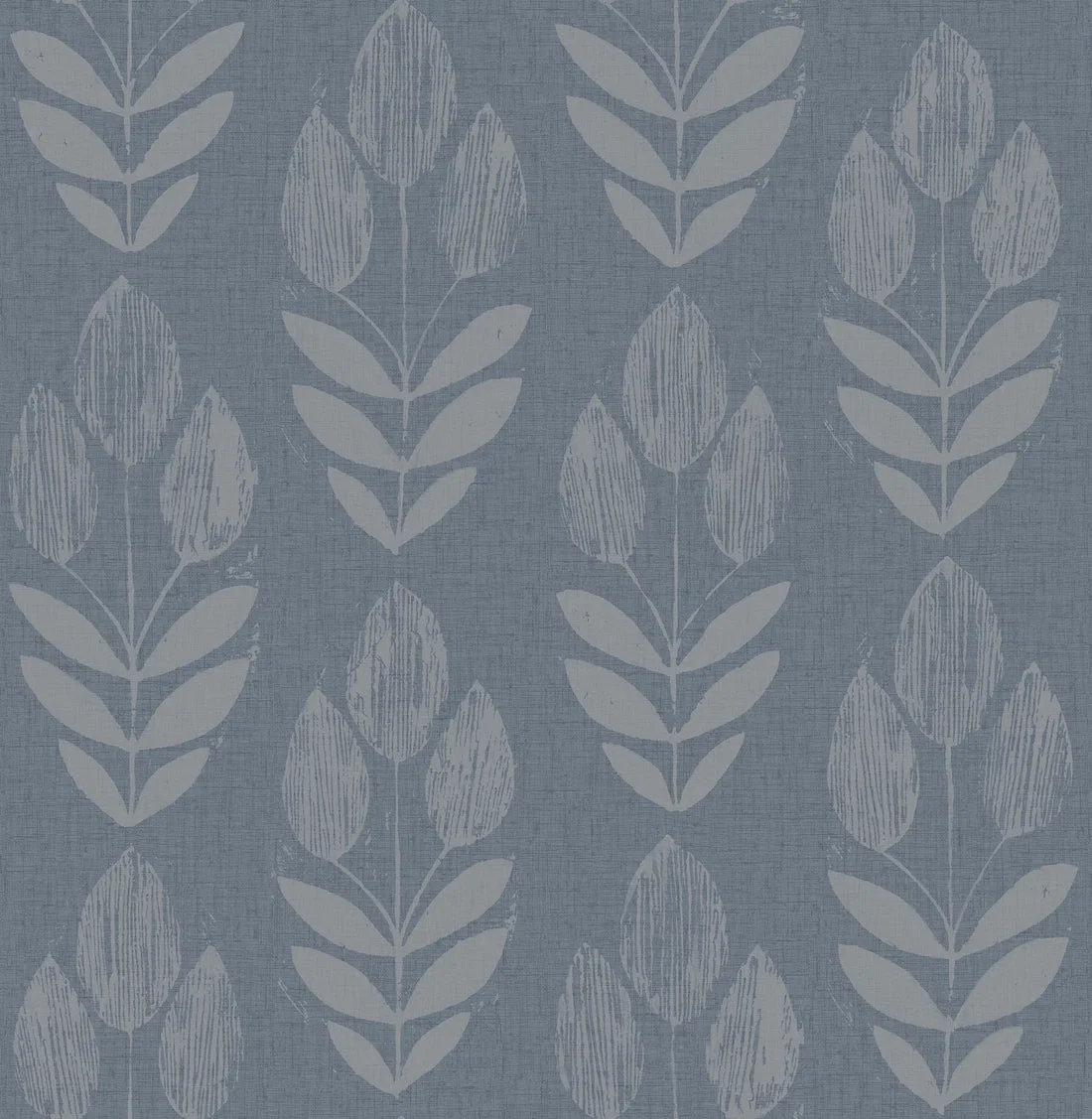 York Chesapeake Garland Block Tulip wallpaper pattern detail