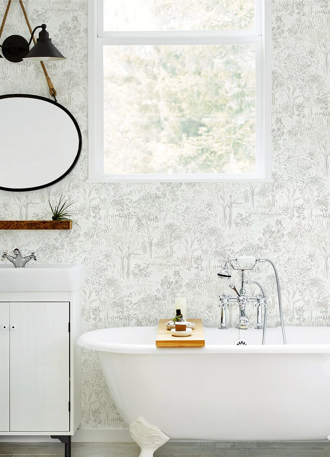 York Chesapeake Walden Forest wallpaper pattern detail