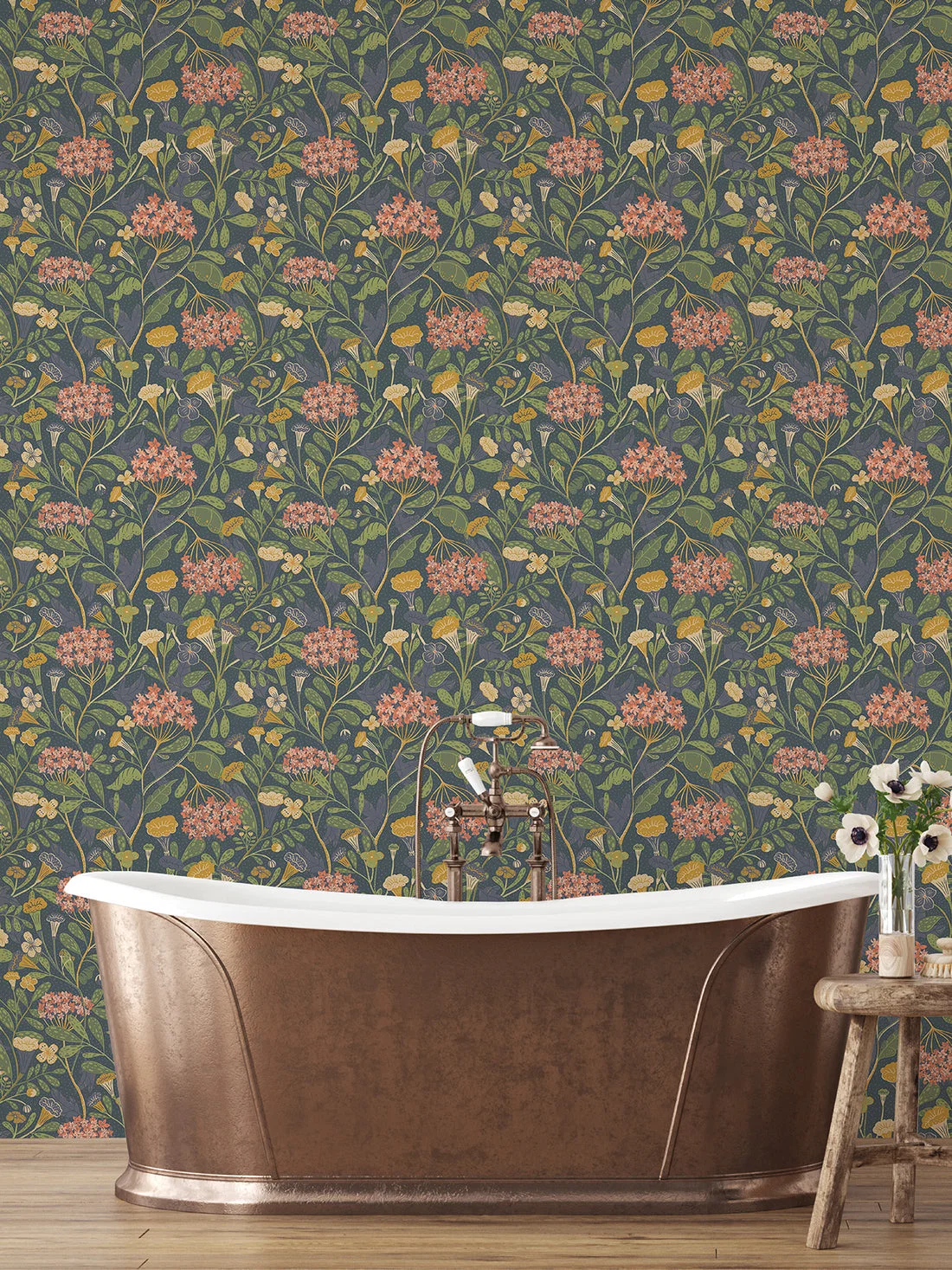 York Hybbe wallpaper pattern detail