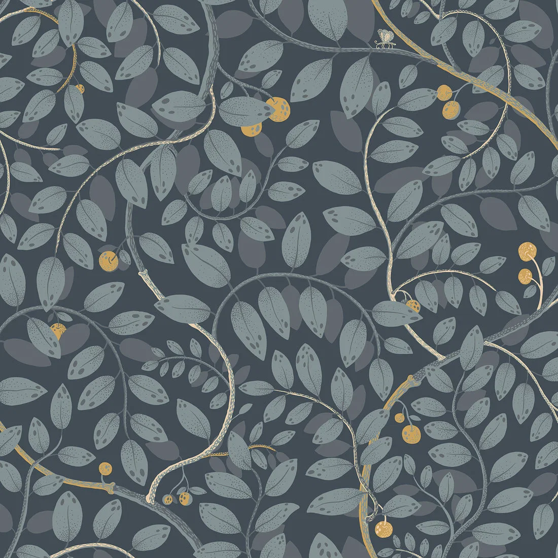 York Kirke Leafy Vines wallpaper pattern detail