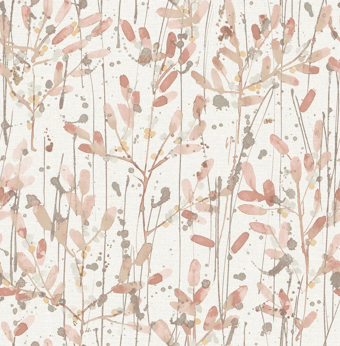 York Leandra Floral Trail wallpaper pattern detail