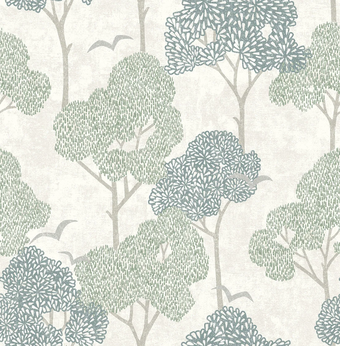 York Lykke Textured Tree wallpaper pattern detail