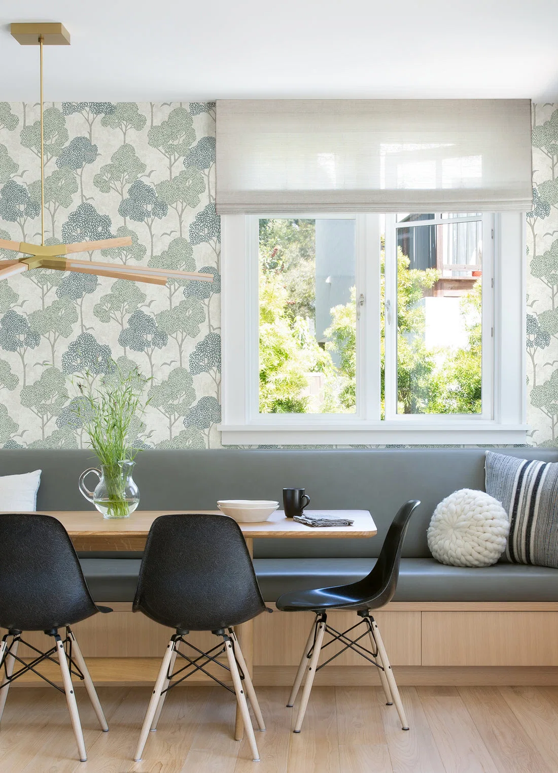 York Lykke Textured Tree wallpaper pattern detail
