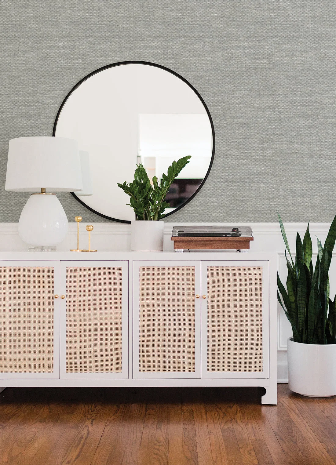 York Malin Faux Grasscloth wallpaper pattern detail