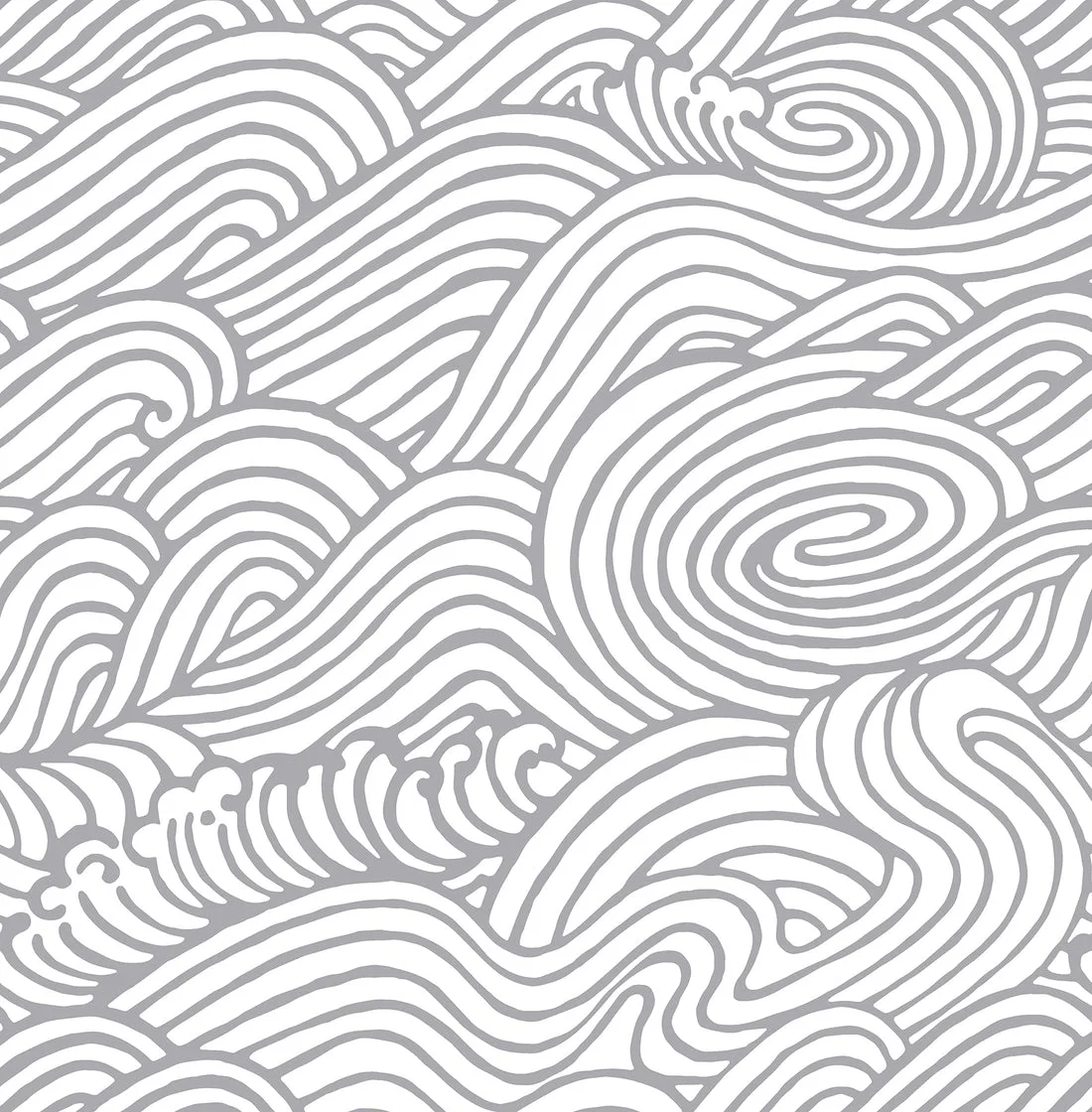 York Mare Wave wallpaper pattern detail