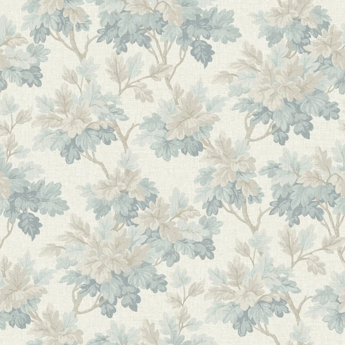 York Oakcliff Leaf Trail wallpaper pattern detail