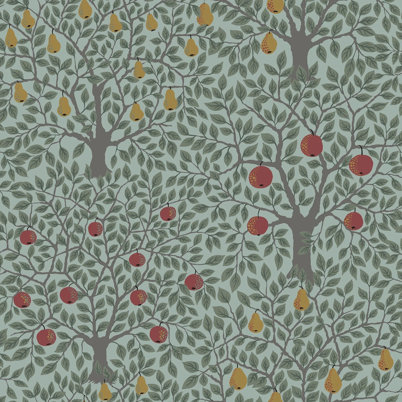 York Pomona Fruit Tree wallpaper pattern detail