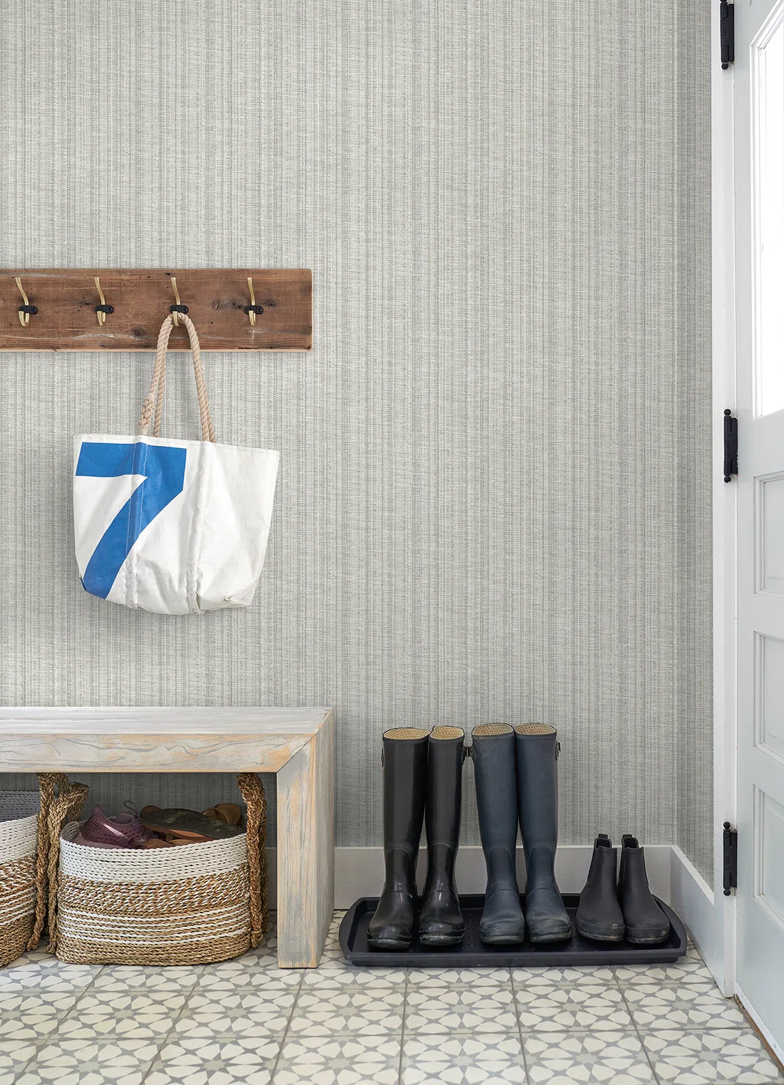 York Simon Woven Texture wallpaper pattern detail